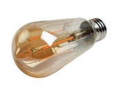 Bulbrite 776801 LED5ST18/22K/FIL-NOS/3 Dimmable 5W 2200K 90 CRI Vintage ST18 Filament LED Bulb, Enclosed Rated